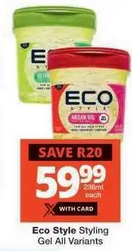 Checkers Eco Style Styling Gel All Variants offer