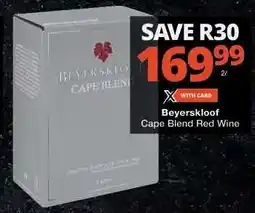 Checkers Beyerskloof Cape Blend Red Wine offer