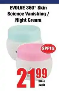 Boxer EVOLVE 360° Skin Science Vanishing / Night Cream offer