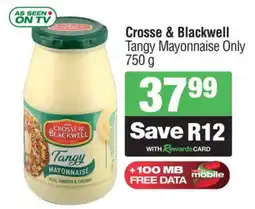 Spar Savemor Crosse & Blackwell Tangy Mayonnaise Only offer