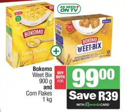 Spar Savemor Bokomo Weet Bix and Corn Flakes offer