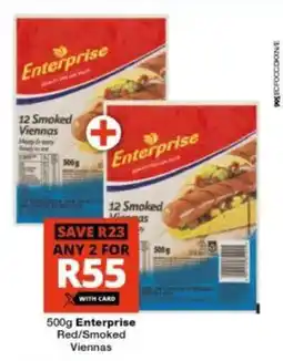 Checkers Enterprise Red/ Smoked Viennas offer