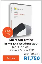 First Shop Microsoft Office Home And Student 2021 For PC Or Mac Lifetime 1-User FPP offer