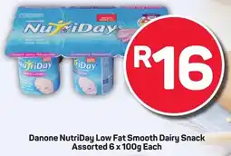 Pick n Pay Hypermarket Danone NutriDay Low Fat Smooth Dairy Snack Assorted offer