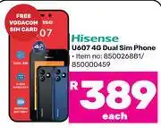 Game Hisense U607 4G Dual Sim Phone offer