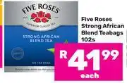 Game Five Roses Strong African Blend Teabags-102s offer