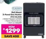 Game Cadac Roll About 3-Panel Gas Heater 943-BLACK offer