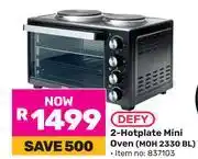Game Defy 2-Hotplate Mini Oven MOH 2330 BL offer