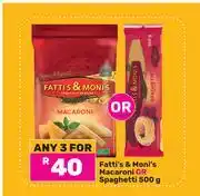Game Fatti's & Moni's Macaroni Or Spaghetti-For Any 3 x 500ml offer