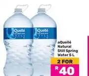 Game aQuelle Natural Still Spring Water-For 2 x 5L offer
