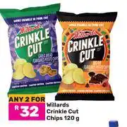 Game Willards Crinkle Cut Chips-For 2 x 120g offer