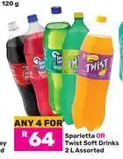 Game Sparletta Or Twist Soft Drinks Assorted-For 4 x 2L offer