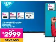 Game Samsung 32 (81cm) HD LED Smart TV 32T5300 offer