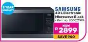 Game Samsung 40L Electronic Microwave Black offer