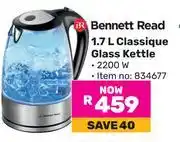 Game Bennett Read 1.7L Classique Glass Kettle offer