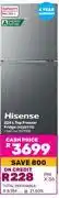 Game Hisense 225L Top Freezer/Fridge H225TTS offer