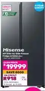 Game Hisense 601L Side By Side Freezer/Fridge H780SB-IDL offer