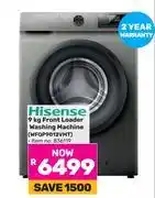 Game Hisense 9Kg Front Loader Washing Machine WFQP9012VMT offer