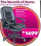 Game Parker Mid Back Black Chair offer