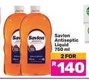 Game Savlon Antiseptic Liquid-For 2 x 750ml offer