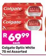Game Colgate Optic White Assorted-75ml Each offer