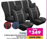 Game The Stingray 6-Piece Sport Car Seat Cover Set Assorted offer