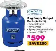 Game CADAC 3Kg Empty Budget Pack 5431-21 offer