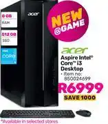 Game Acer Aspire Intel Core i3 Desktop offer