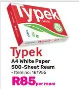 Game Typex A4 White Paper 500-Sheet Ream-Per Ream offer