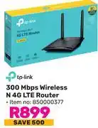 Game Tp-Link 300 Mbps Wireless N 4G LTE Router offer