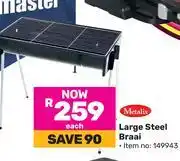 Game Metalix Large Steel Braai-Each offer