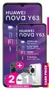 Game 2 x Huawei Y63 Black Smartphone-On 1.4GB Red Core & Promo 1GB Data offer