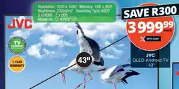 Checkers Hyper JVC 43" QLED Android TV offer