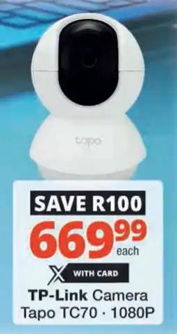 Checkers Hyper TP-Link Camera Tapo TC70 offer