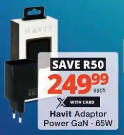 Checkers Hyper Havit Adaptor Power GaN offer