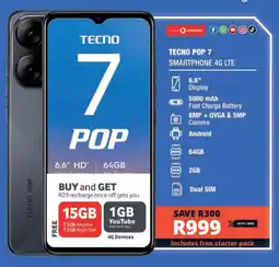 Checkers Hyper Tecno Pop 7 offer