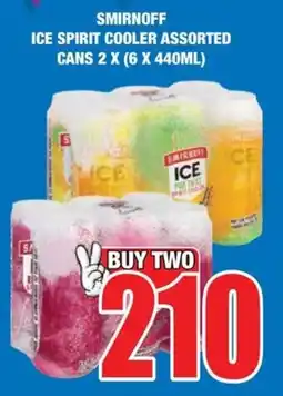 Boxer Liquors Smirnoff ice spirit cooler assorted cans offer