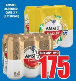 Boxer Liquors Amstel assorted cans offer