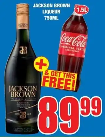 Boxer Liquors Jackson brown liqueur offer