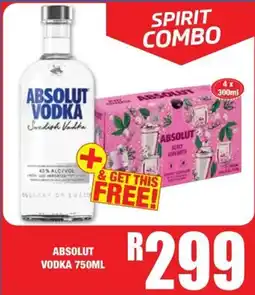 Boxer Liquors Absolut vodka offer