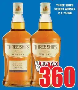 Boxer Liquors Three ships select whisky offer