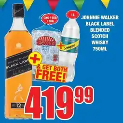 Boxer Liquors Johnnie walker black label blended scotch whisky offer