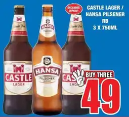 Boxer Liquors Castle lager/ hansa pilsener rb offer