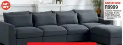 House & Home Torino Modular Lounge Suite with Ottoman offer