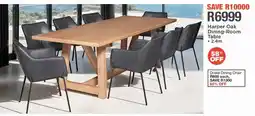 House & Home Harper Oak Dining-Room Table offer