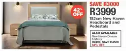 House & Home New Haven Headboard and Pedestals offer