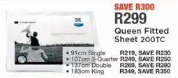 House & Home Sealy Queen Fitted Sheet 200TC offer