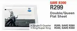 House & Home Sealy Double/ Queen Flat Sheet offer