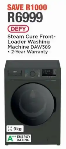 House & Home DEFY Steam Cure Front-Loader Washing Machine offer