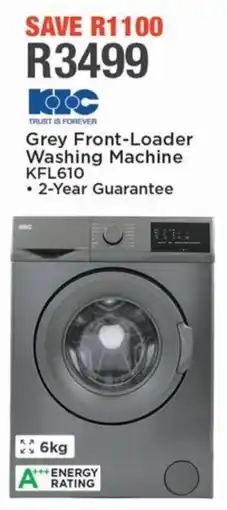 House & Home KIC Grey Front-Loader Washing Machine offer